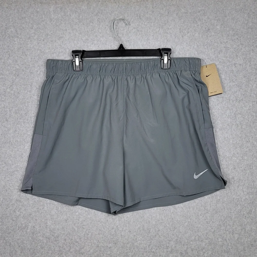 Nike Challenger DriFIT 5'' Brief Lined Running Shorts Men's Size 2XL Gray DV9363